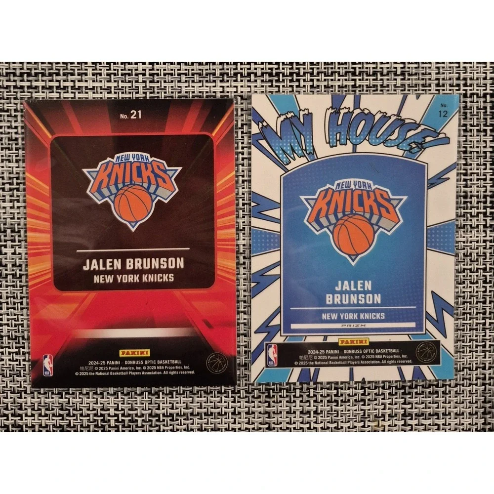 Jalen Brunson 10‎ Card Lot Topps And Panini Raywave Diamante My House Refractors